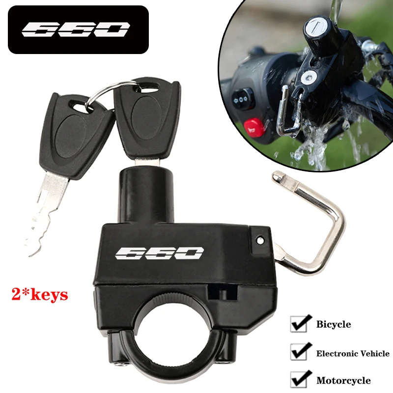 For Triumph TIGER 800 XC/XR Sport 660 Trident 660 Motorcycle CNC Helmet Lock Anti-Theft Bicycle Helmet Security Locks with