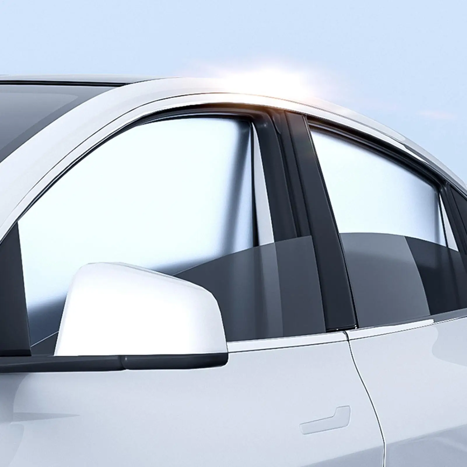 

Car Window Shades Magnetic Block Light Sunshade Magnetic Car Curtains For Side Window For Vehicles Trailer RV Automotive Sedan