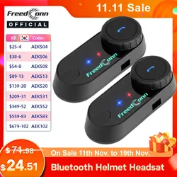 FreedConn TCOM VB Bluetooth moto interfono casco auricolare Radio FM commutatore BT 5.0 musica condividi caschi per moto