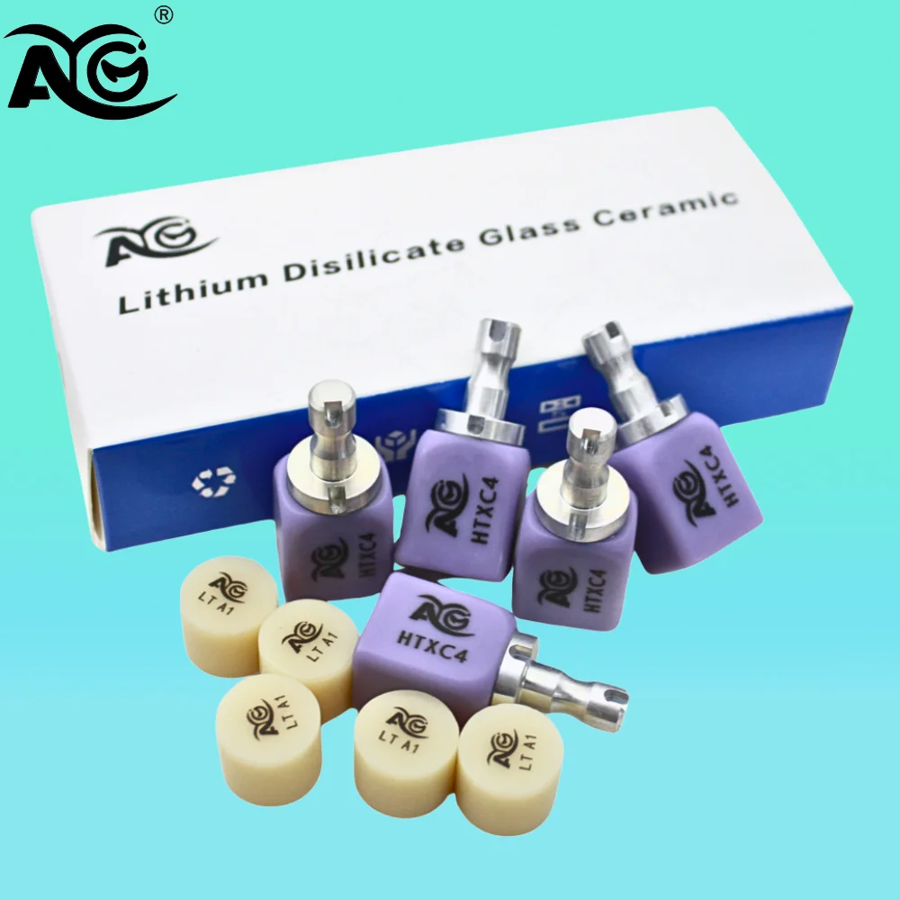 AG Dental Lithium Disilicate(Glass Ceramic) C14 LT/HT/MT for CAD CAM Dental lab Material Sirona Milling System