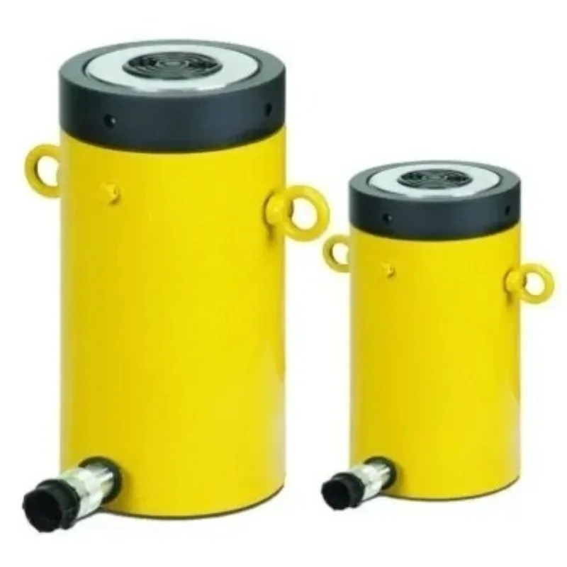 75-Ton Industrial Heavy-Duty Manual Hydraulic Cylinder Jack Ram with Oil Seal Kit Car Trolley Tool And Pressure Gauge