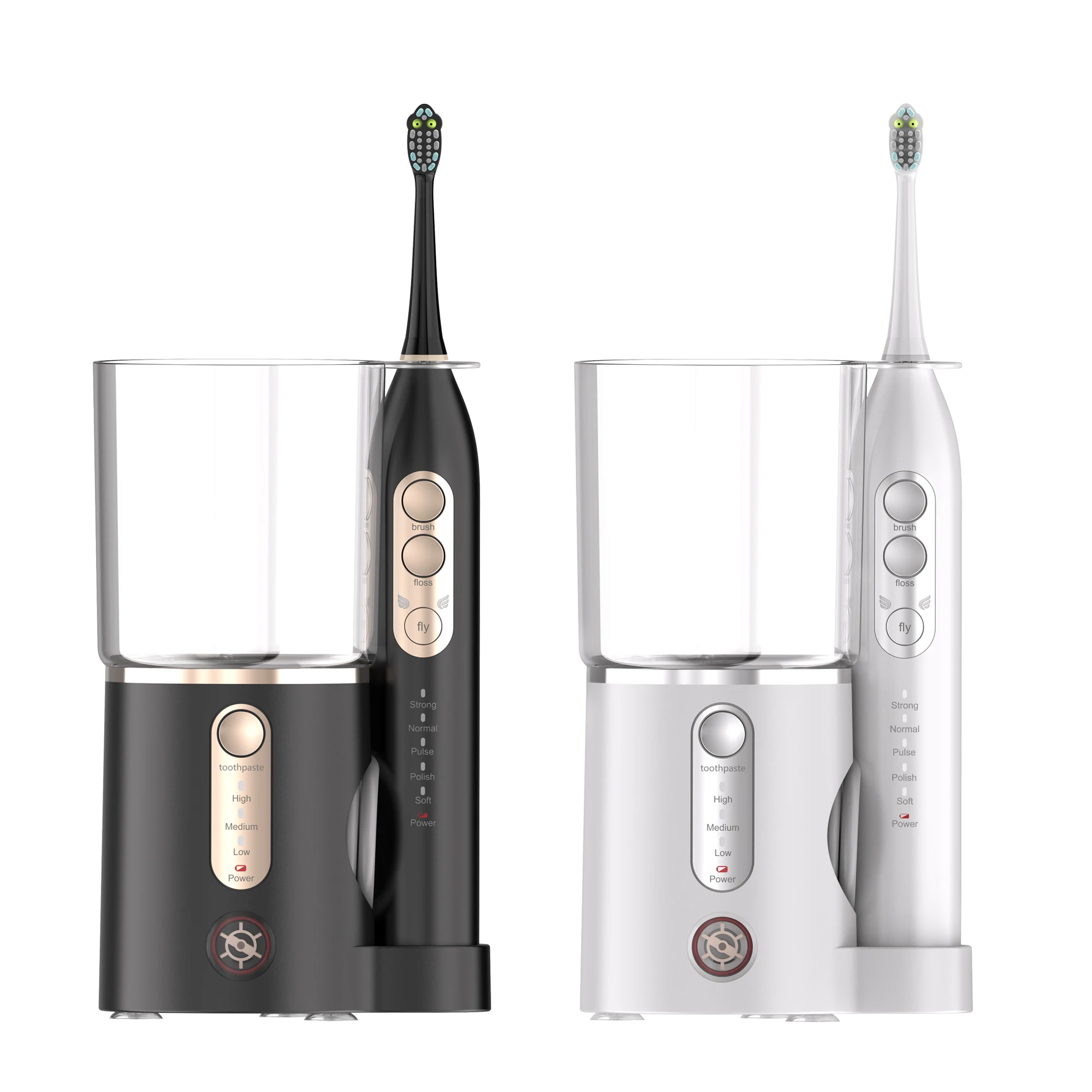 600ml Tank 4000mAh Battery Powerful  Water Flosser 2-in-1 Sonic Toothbrush Oral Irrigator Auto Paste Dispenser IPX7 Soft