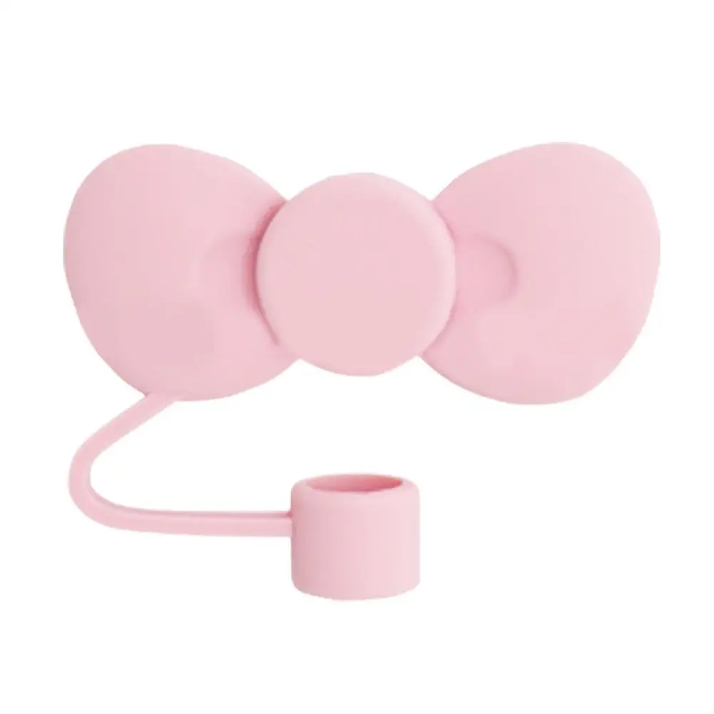 Lovely Bow Straw Covers Cap Toppers For Stanley 30&40 OZ Tumbler Cup Reusable Cute Silicone Straw Tips Lids Protect Covers New image 6