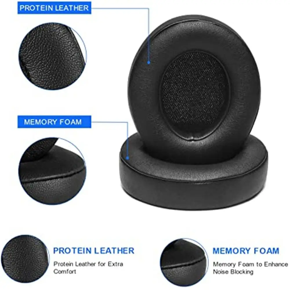 1 Pair Replacement Ear Pads Earmuffs Ultra-soft Sponge Cushion For Beats Studio 2 3 Wired Wireless Headphone Accessories Hot