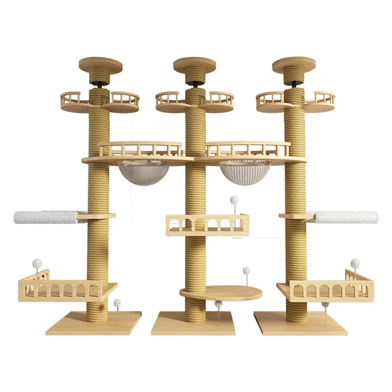 

climbing frame Tongtian column cat nest tree climbing frame factory cat toy claw column large