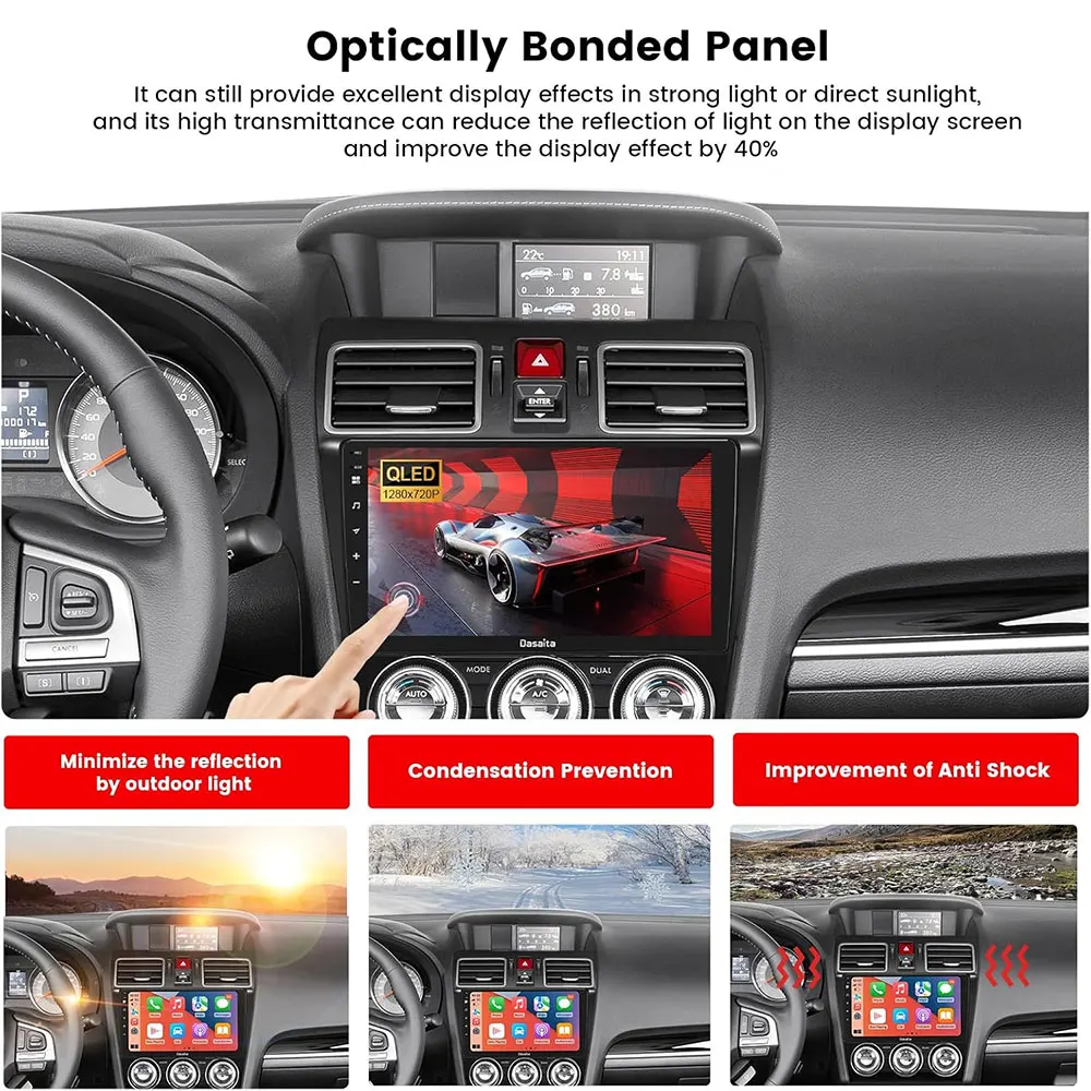 9 inch Android 12.0 For Subaru Forester WRX Levorg 2016-2018 QLED Car Radio Multimedia Player Auto DVD Stereo Audio GPS Navinc