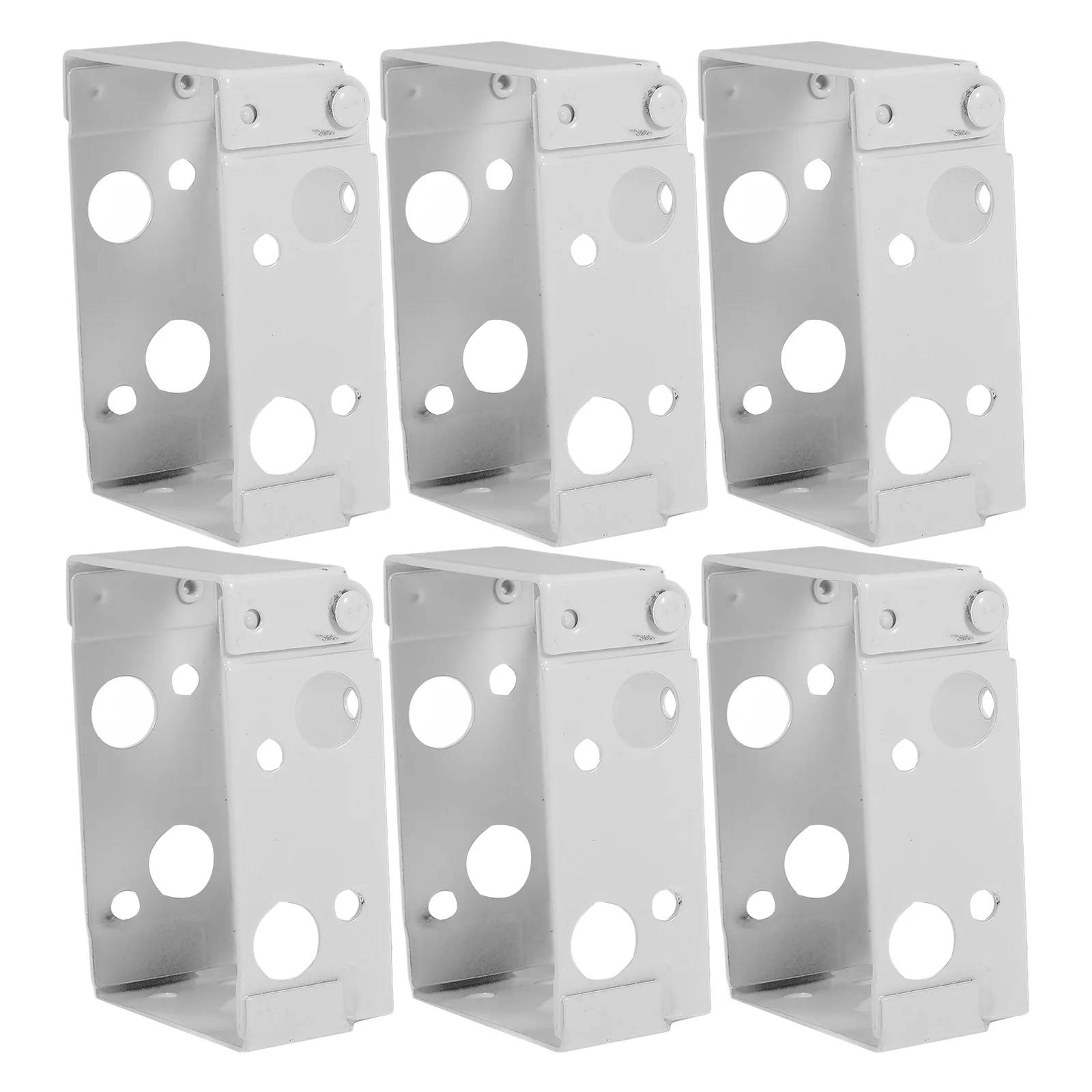 

6Pcs Box Mounting Brackets Sturdy Low Profile White Blind Holder for Window Blind Rack Blinds Brackets Blinds Mounting Holder