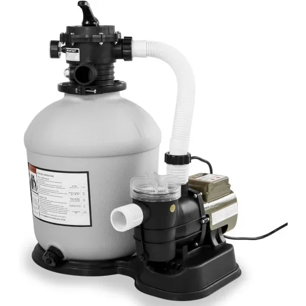 Xtremepowerus 3.100 Gph Zwembad 16 "Zandfilter 3/4 Pk Zwembadpomp W/Timer 15.000gal Bovengronds Zwembadset