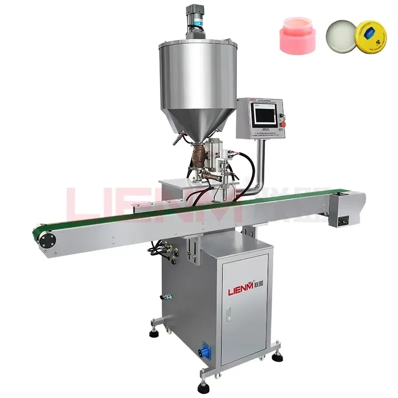 Semi Automatic High Viscosity Liquid Wax Heating Mixing Filling Machine From Factory Direct Supply