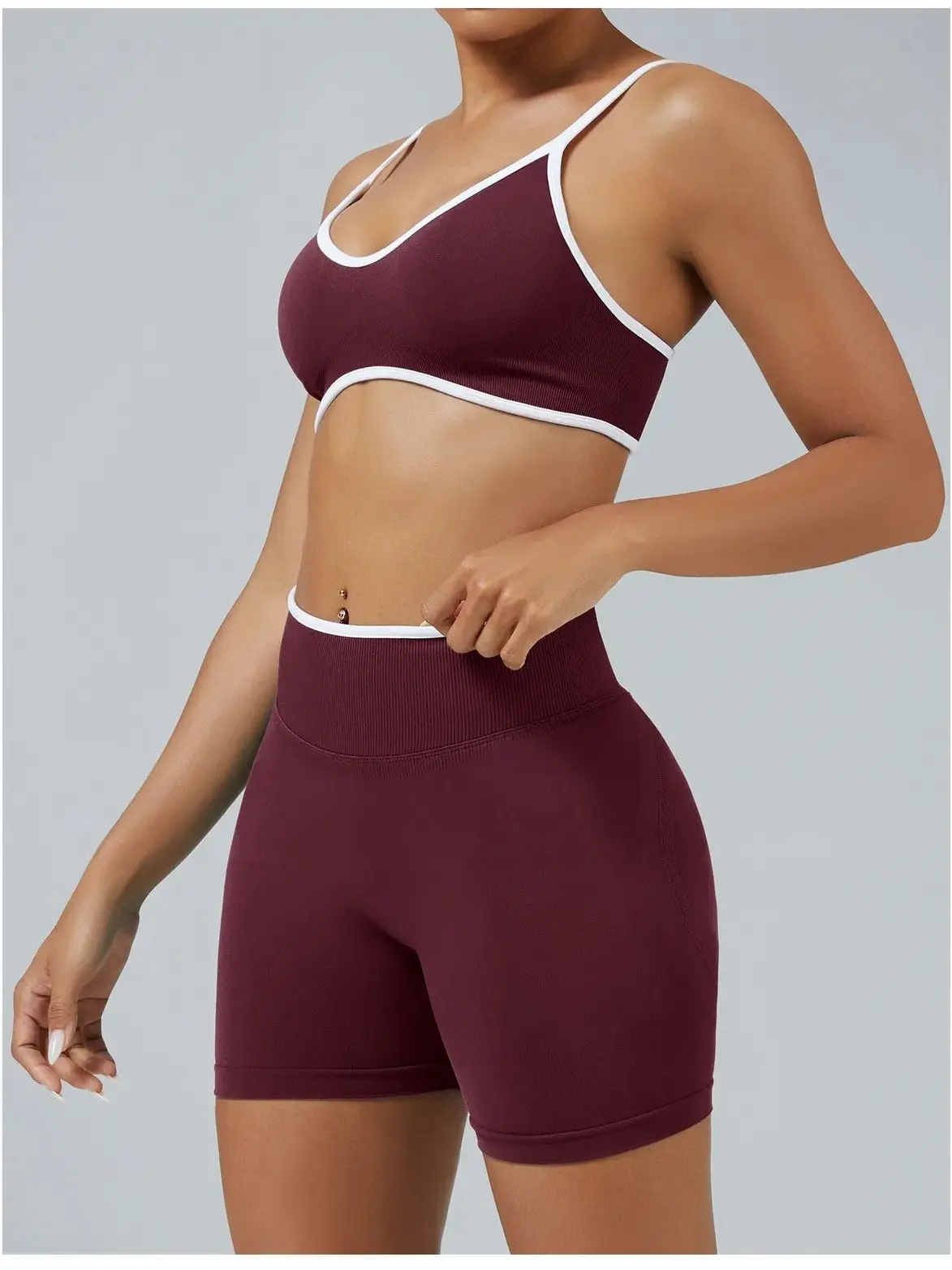 AliExpress NONE Women's Summer Yoga Shorts High Waist Breathable Fitness Booty-Lifting Sports Running Shorts Cycling Shorts Workout Gym Shorts
