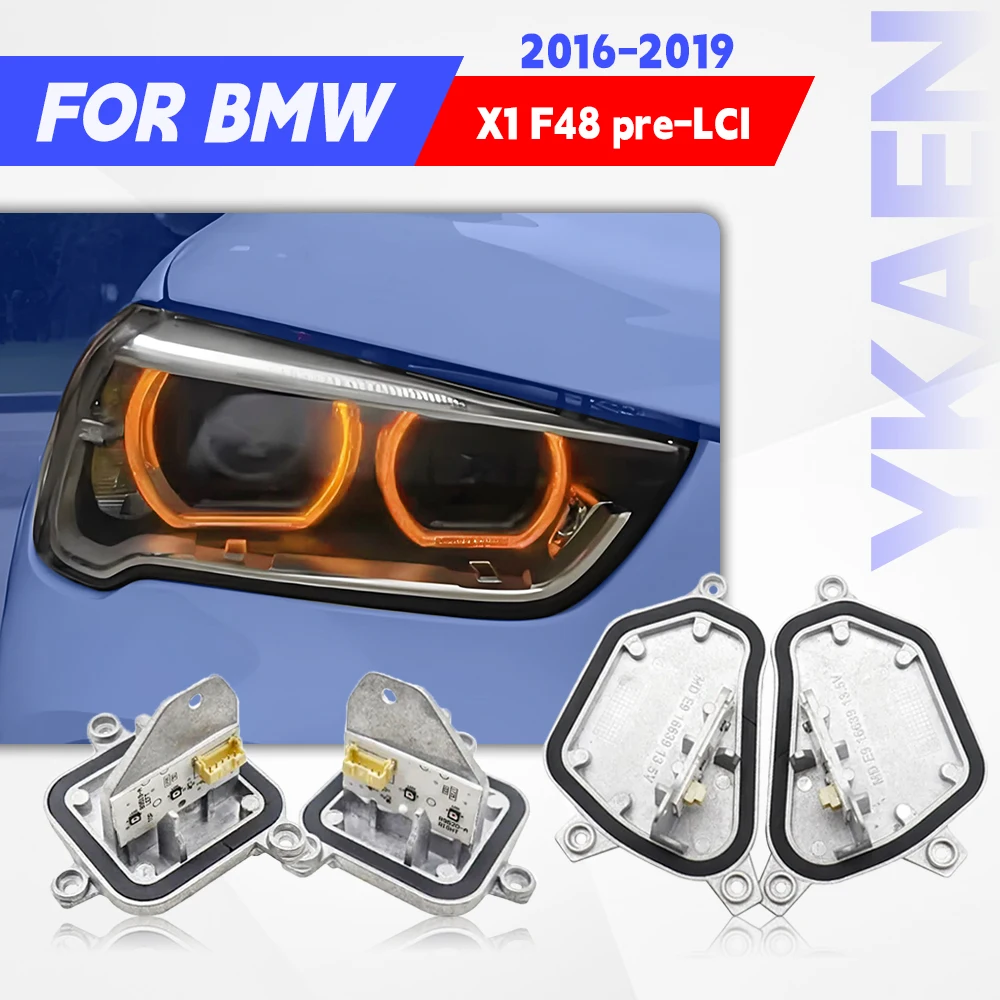 

63117428791 63117428792 Yellow LED Angel Eye DRL Board Module Daytime Running Light For 2016-2019 BMW X1 F48 Pre-LCI Headlight