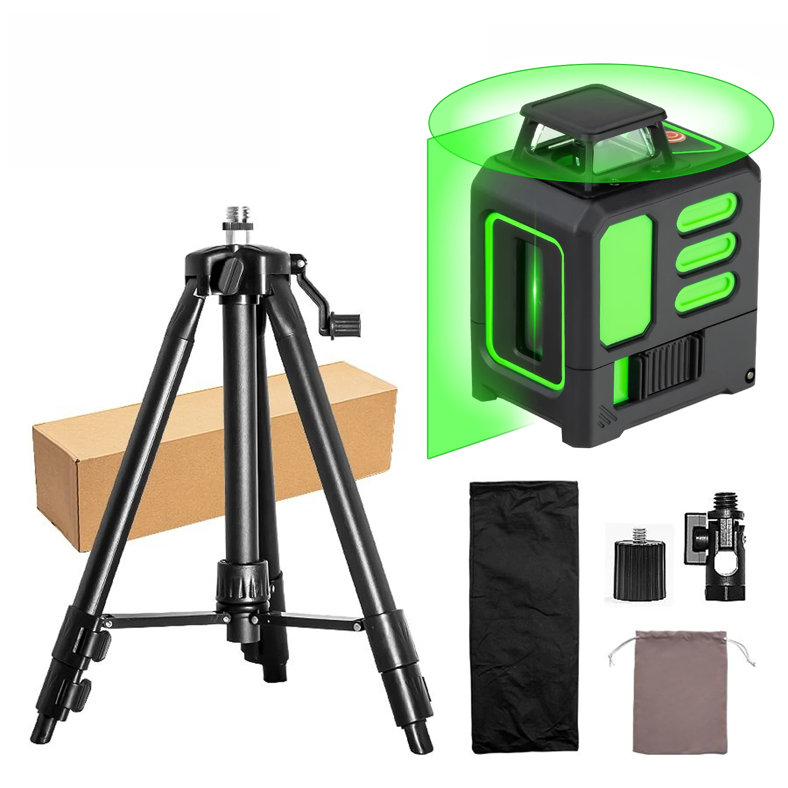 

5 Lines Laser Level Self-Leveling Meter Cross Green Level Laser Horizontal & Vertical Laser Level Measuring Tools ﻿