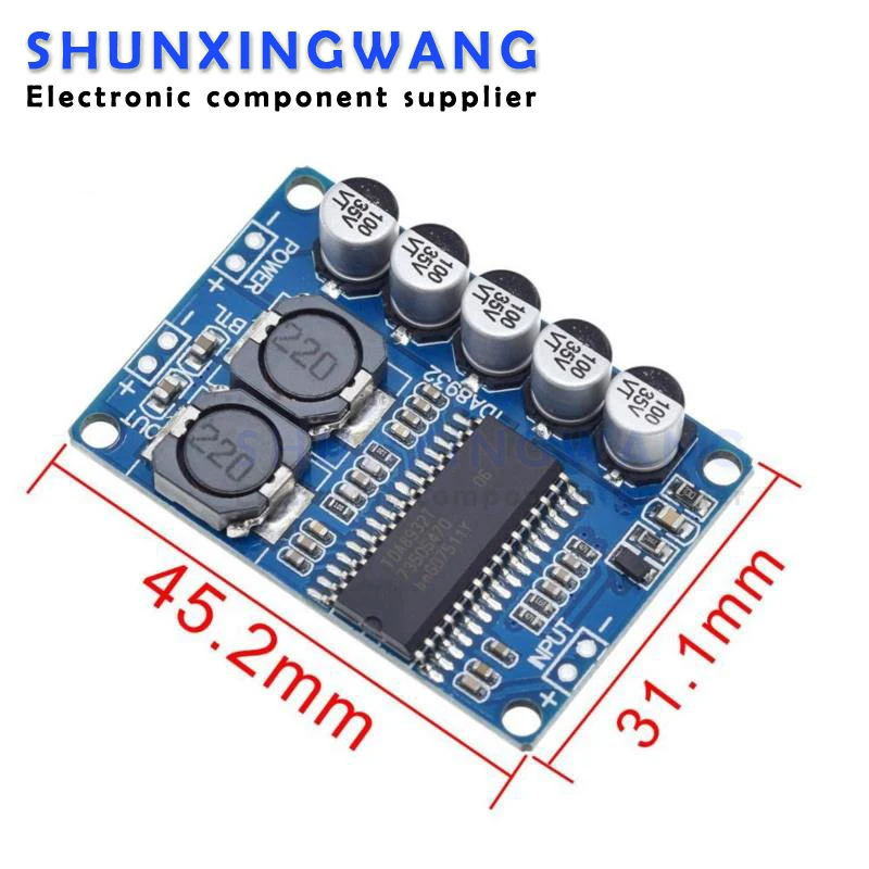 TDA8932 Digital power amplifier board module 35w mono amplifier module High-power low power consumption