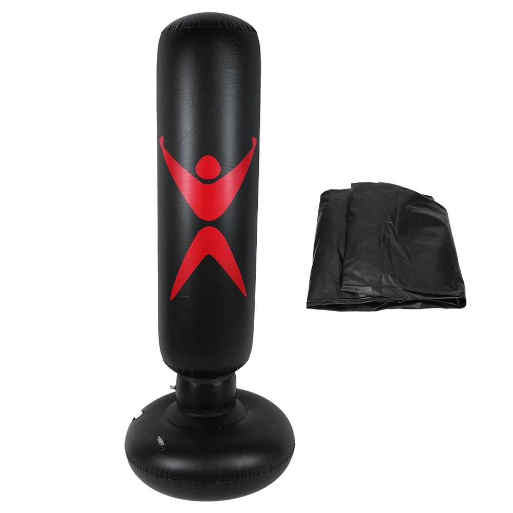 Saco de Boxeo Inflable de PVC para Fitness, para Adultos y Niños, Columna Inflable para Golpear