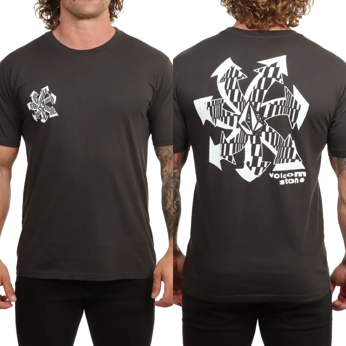 Summer Retro Volcom Graphic Cotton T-shirt Unisex Summer Short Sleeve Fashion Brand Tee Luxury Casual Vintage Tees