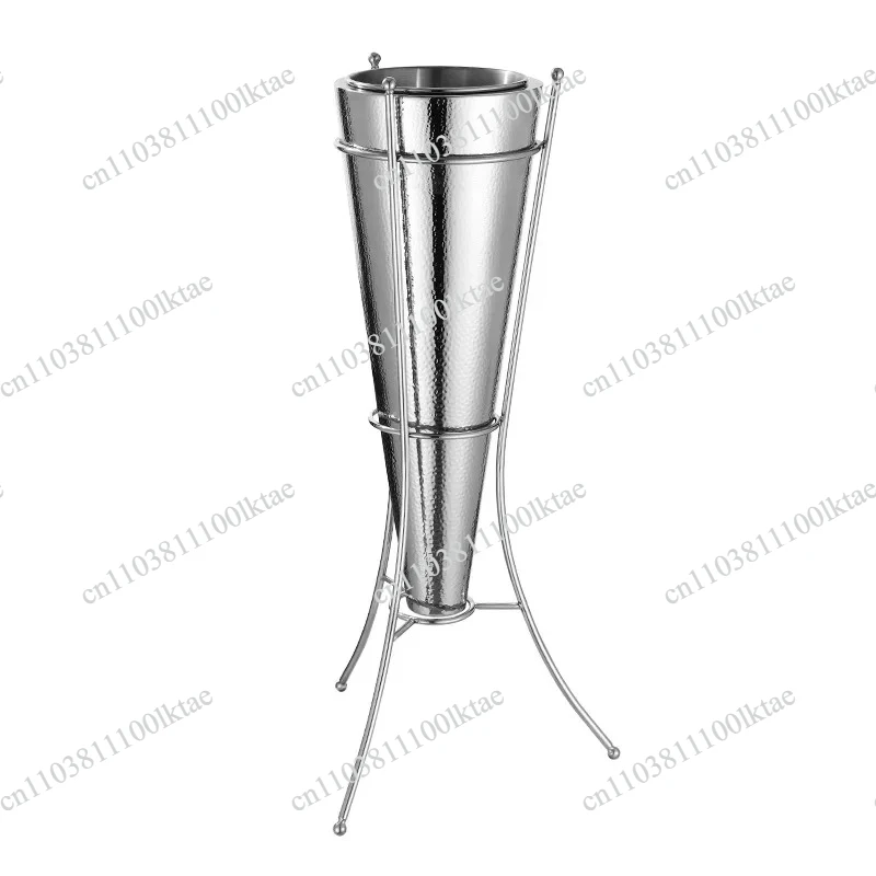Stainless Steel Double-layer Champagne Bucket Creative Ice Bucket Bar KTV Commercial Display Ice Bucket Bracket