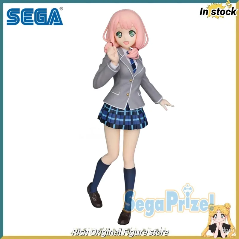 In Stock Original SEGA PM Dream Concerto! Girl Band Party Uehara Himari PVC 210MM Anime Figure Gift Collection Model Decoration