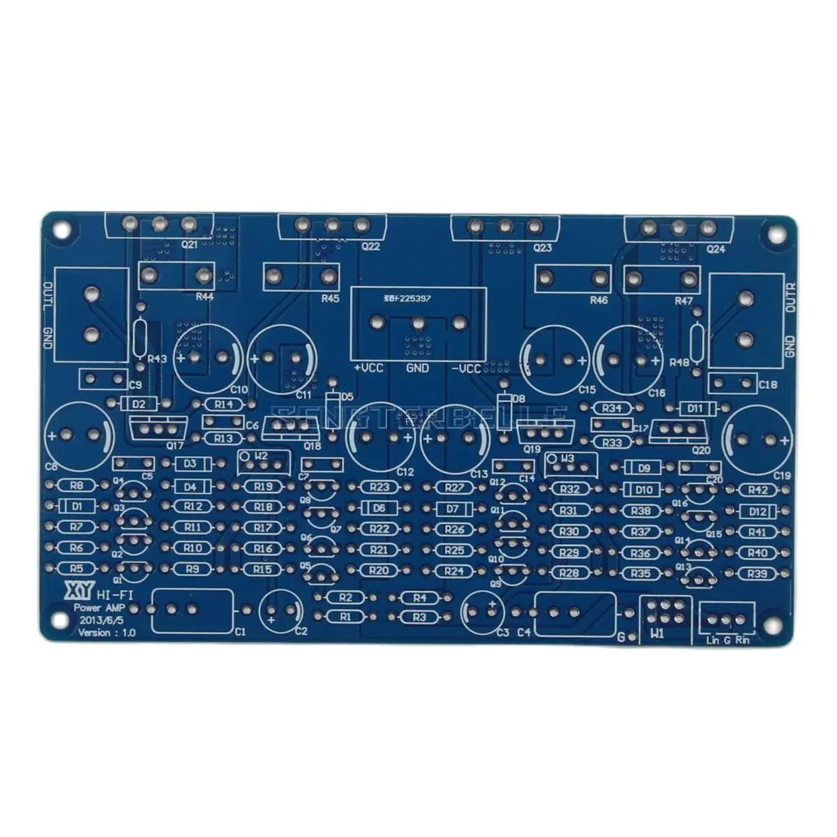 HiFi High Power Toshiba Transistor 100W*2 Full Symmetrical Discrete Component Audio Amplifier Board PCB