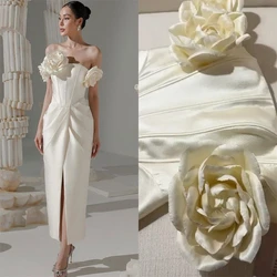 Serendipity فساتين سهره سعوديه Trumpet Sexy Ladies Evening Dresses Elegant Off The Shoulder 3D Flowers Cocktail Gown 2024