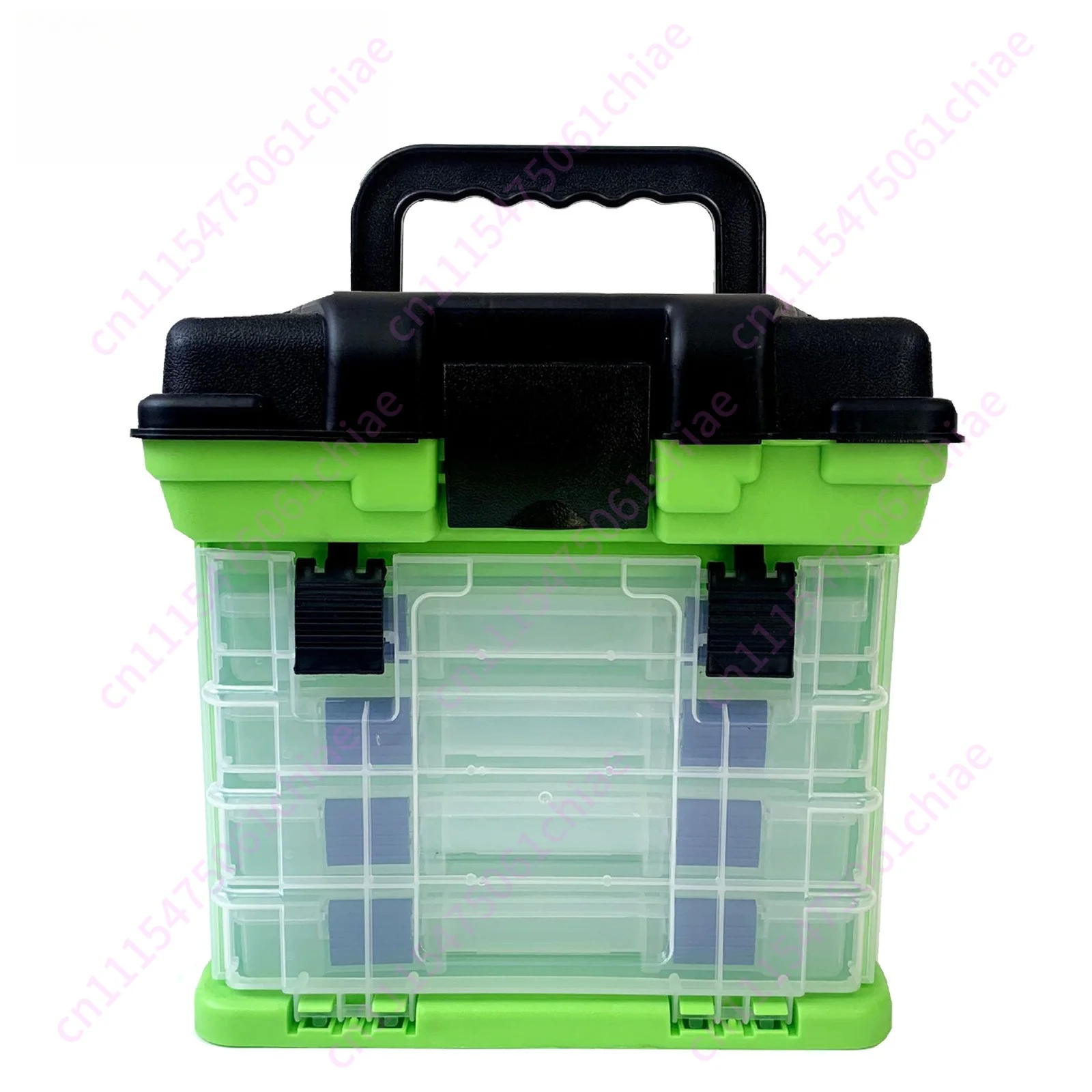 Sea fishing storage box, bait fishing line, hook storage box, large gear, four layers thickened fishing box.