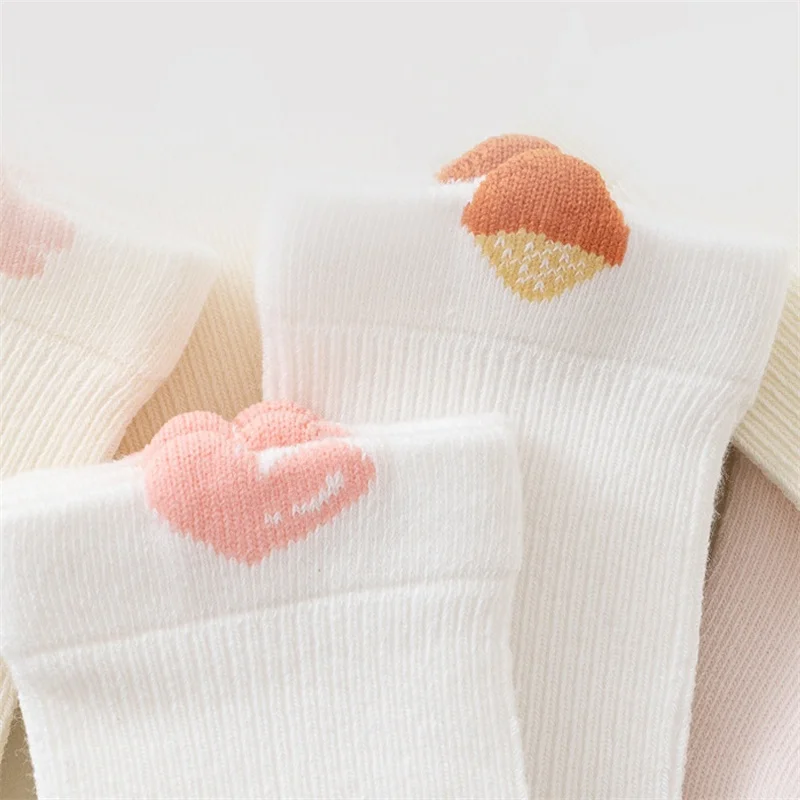 3 Paare/Set Neugeborenen-Babysocken für Mädchen und Jungen, Baumwolle, weiche Socken für Kleinkinder, modische niedliche Cartoon-Kindersocken für Babys von 0–5 Jahren
