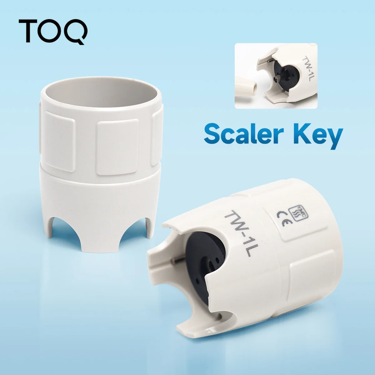 Dental Ultrasonic Scaler Tip Torque Wrench Endo Wrench With Key Holder Prevents Tip Falling Universal For All Scaler Handpieces