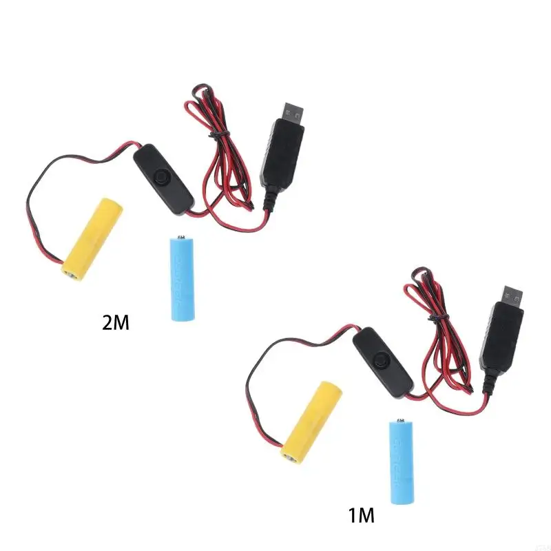 J78B USB Power Supply Adapter for AA Battery Replace 2 AA Battery for Pumpkin Lantern