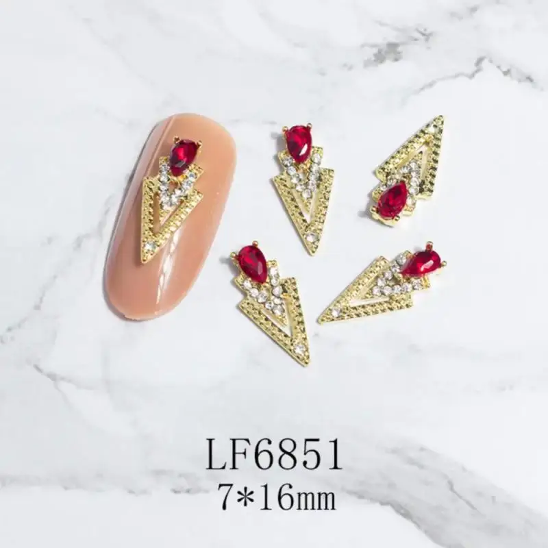 Nails Stickers Various Styles Hollow Out 3d Inlaid Zircon Electroplating Color Retention Agnail Product Fingernail Products