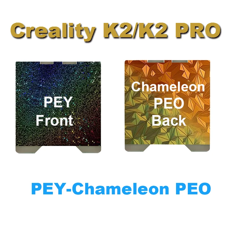 

Creality K2/K2 PRO PEI PEO PEY двусторонняя матовая рабочая пластина, высокопрочные и высококачественные детали 3D-принтера с покрытием