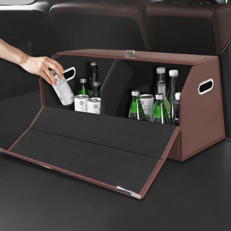 Foldable Leather Trunk Storage Box Auto Trunk Organizer Car Supplies Multifunctional Car Accessories Trunk Storage New Arrival