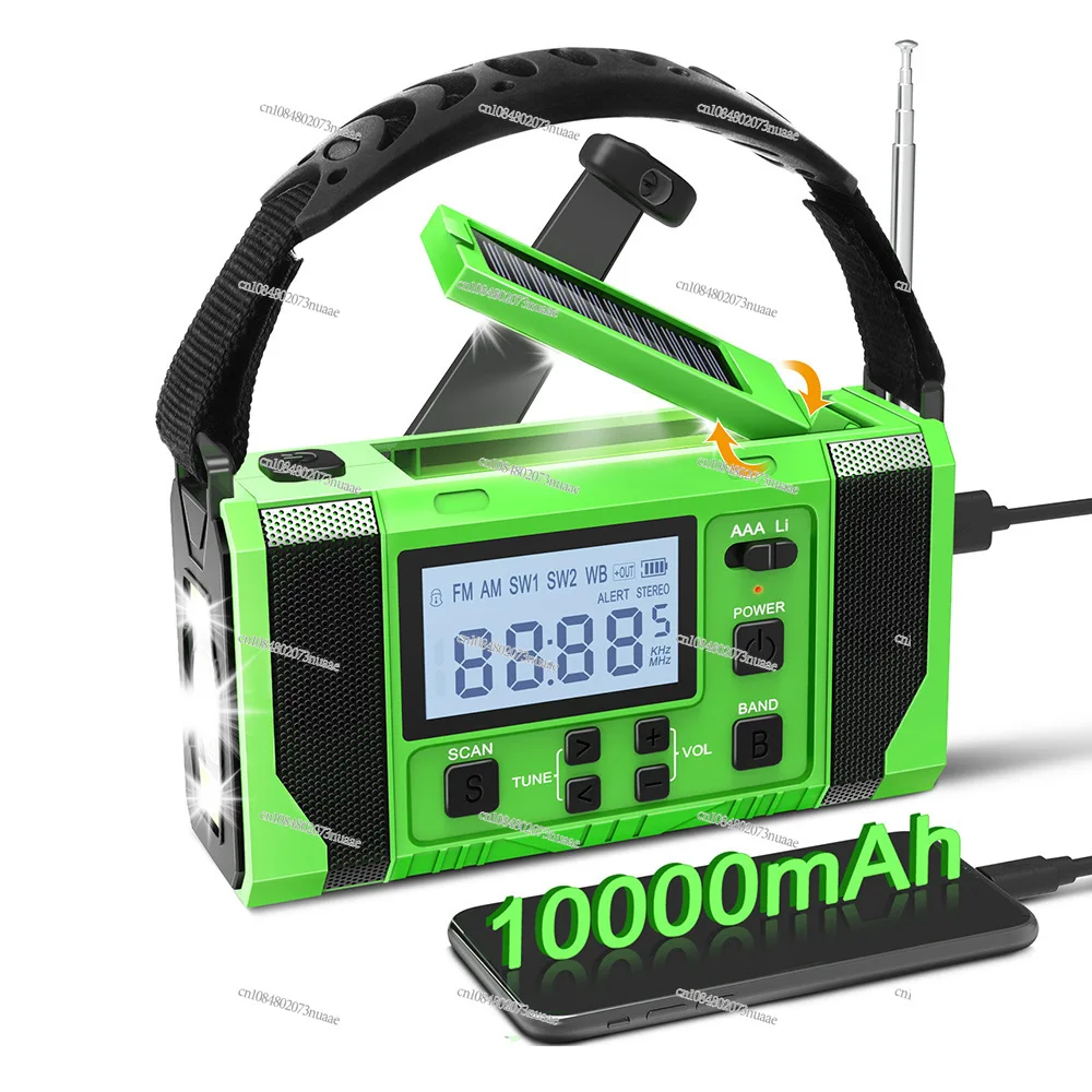 

Уличное солнечное радио, ручная генерация электроэнергии, лампа для чтения, фонарик, внешний аккумулятор, радио для кемпинга