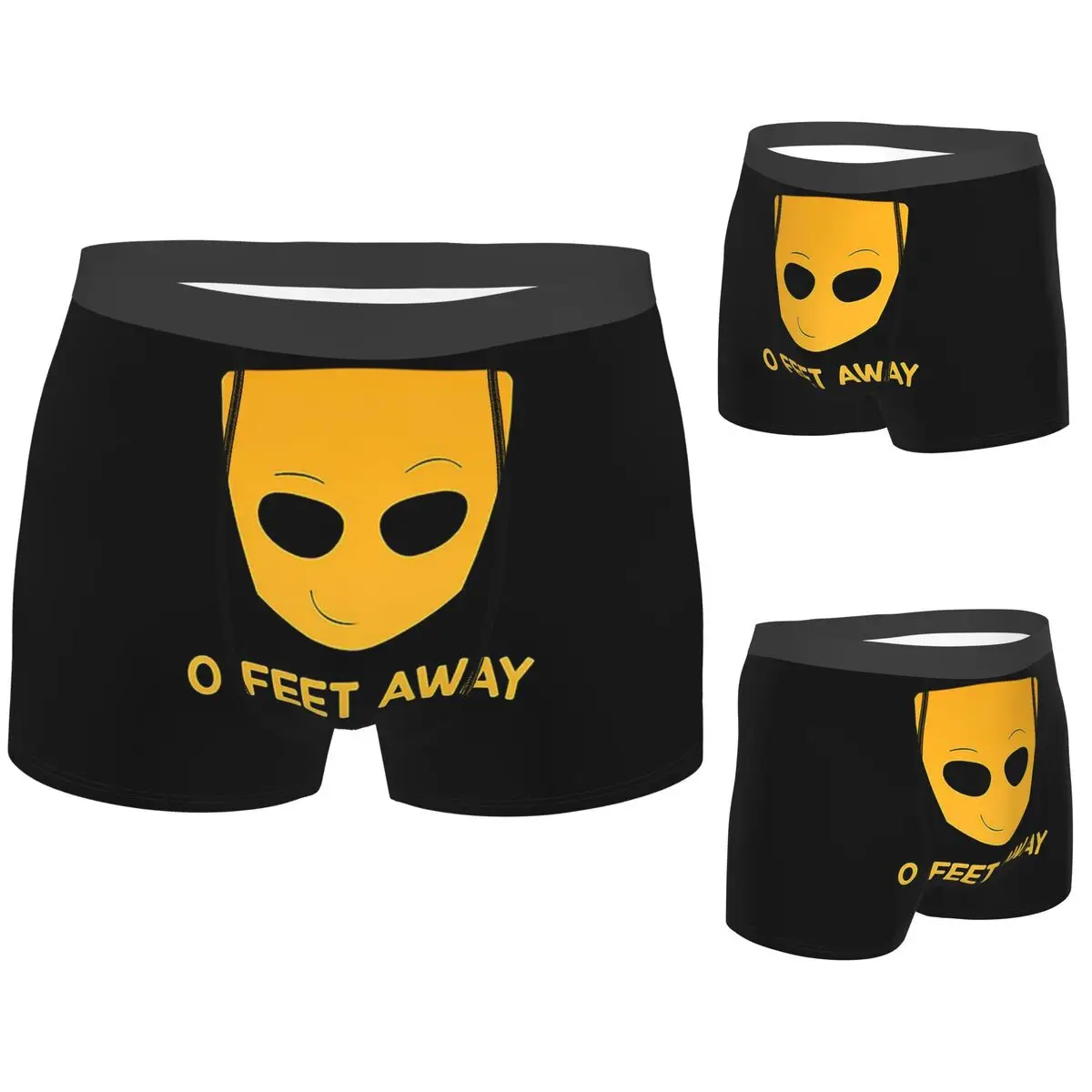 

Boxer Underpants Shorts Grindr Zero O Feet Away Panties Men Breathable Underwear for Homme Man Boyfriend Gifts