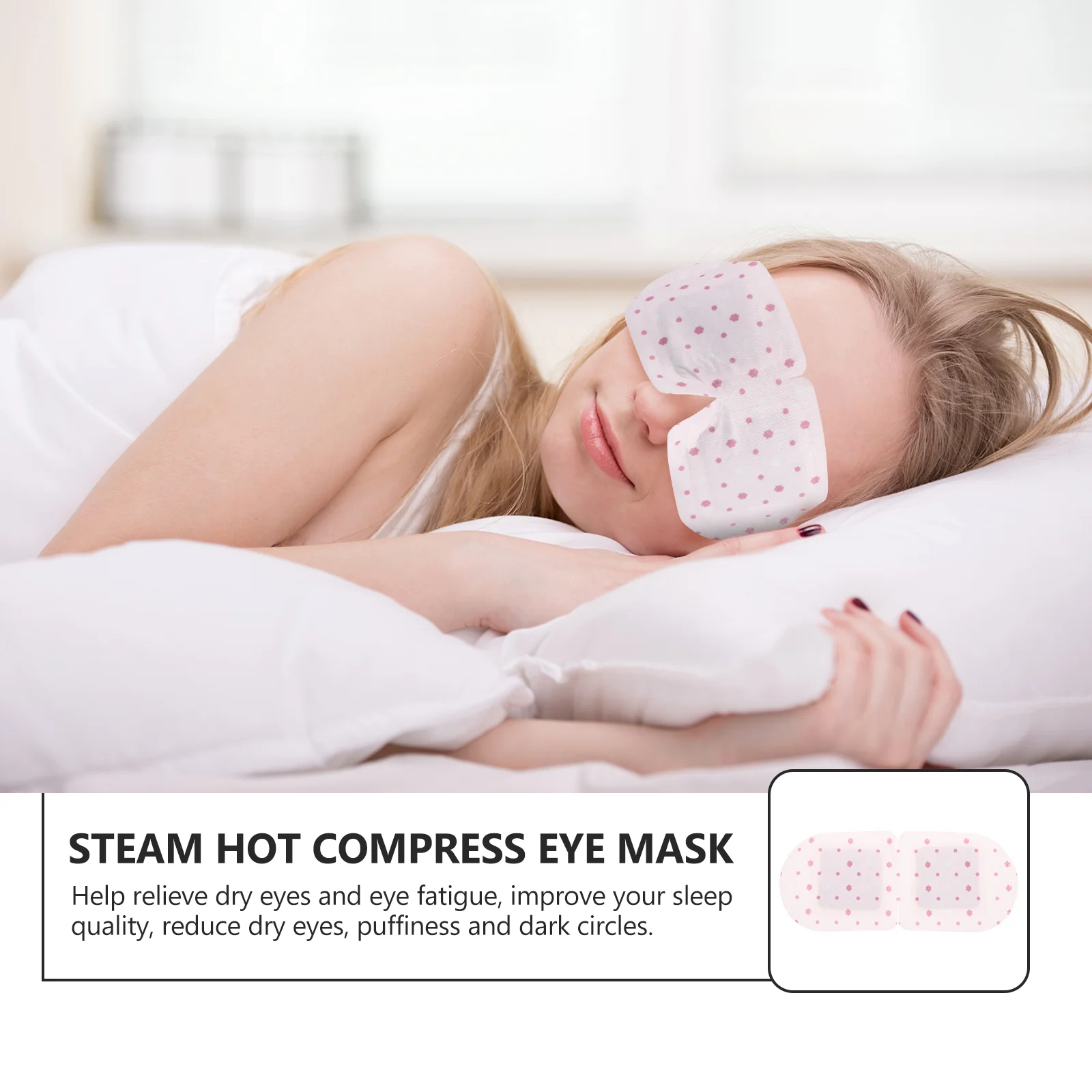 5 Pcs Steam Eye Mask Secure Lovely Masks Hot Compress to Sleep Travel Practical Needle Punched Cotton Accessories Health