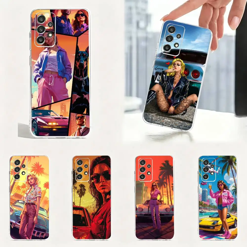 Pretty girl game Character Ga-t hot  Phone Case For Samsung Transparent Soft Case S25,S24,S21,S22,S23,S30,Ultra,S20,Plus