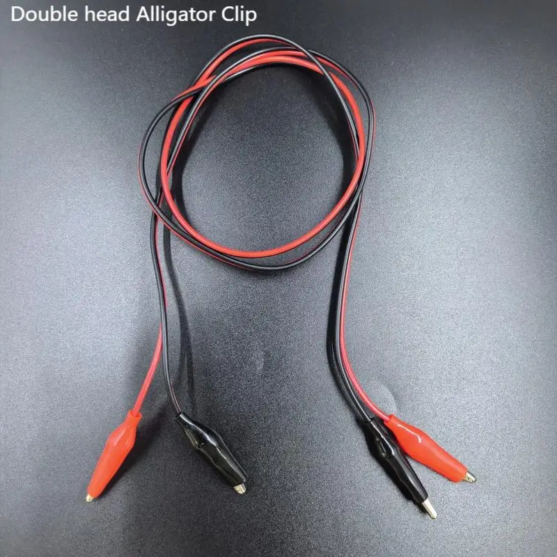 

1 pairs double ended Alligator Clip /Crocodile Clip 35mm size and 4mm Injection Banana Plug to Alligator Clip for Testing Probe