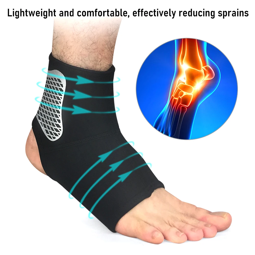 

1Pc Ankle Sprain Brace Foot Support Bandage Elastic Plantar Fasciitis Pain Relief Achilles Tendon Strap Guard Protector