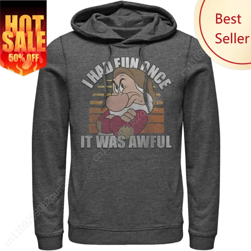 

Disney mens Disney Princess No Fun Mens Pullover Hoodie