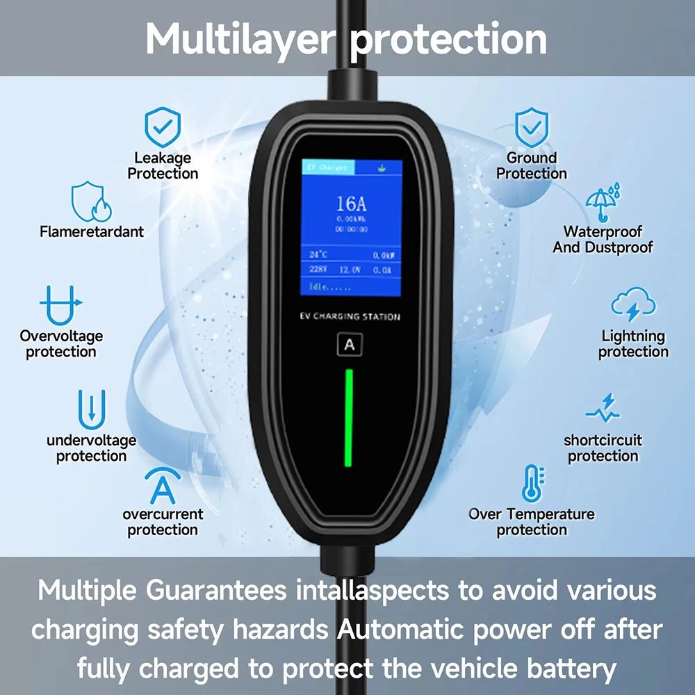 Caricatore EV Portatile 11KW 1 - Type 2 Portable Ev Charger 11Kw Cee recensione e prezzo