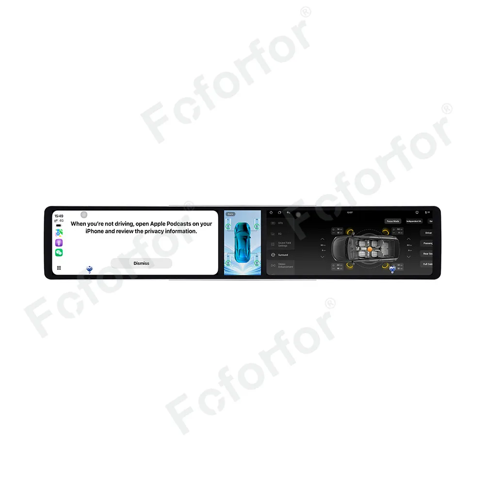 Car Accessories Android 15 CarPlay Car Radio For Honda Freed 2008-2013 Dual 12.3 Inch Screen Car GPS Multimedia Player Head Unit