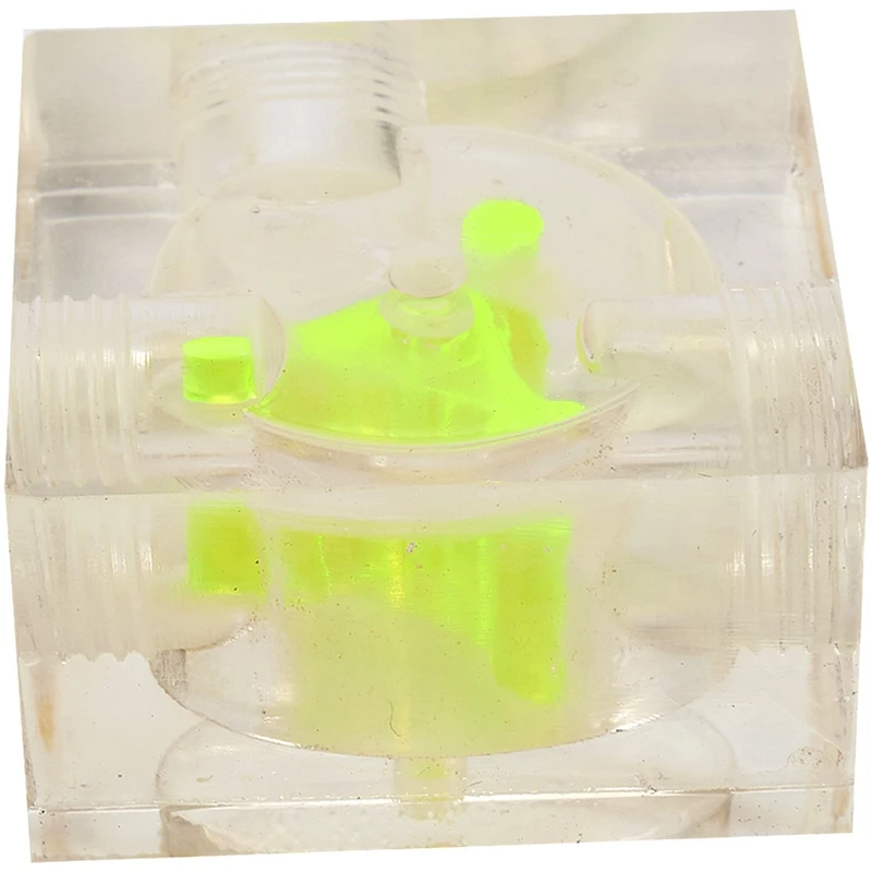 PC Water Cooling System Acrylic Three Way Visual Flow Indicator G1/4 Thread