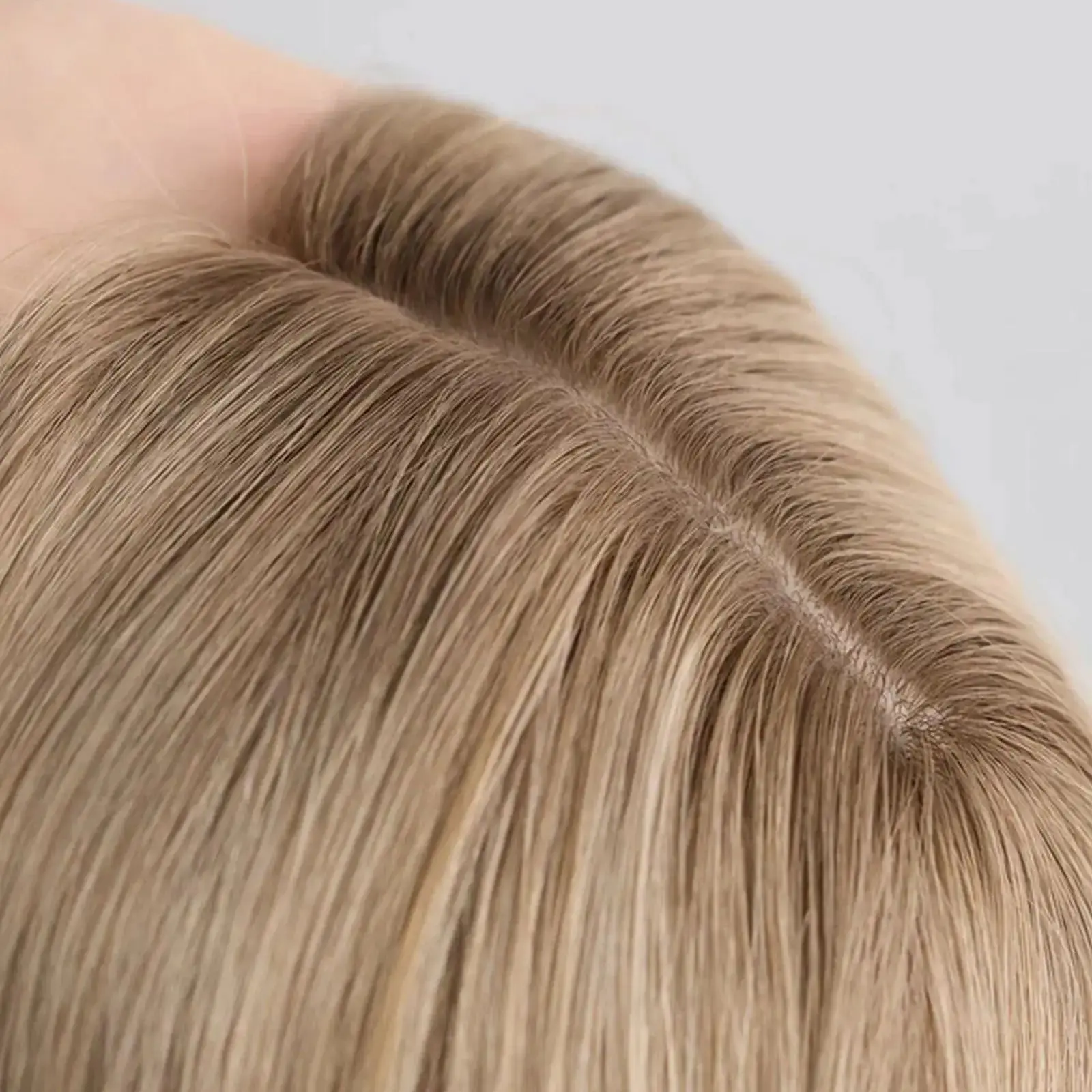 

18-дюймовый светло-русый пепельно-русый парик с эффектом омбре, синтетический парик спереди, средняя длина, волнистый пробор, полные парики, повседневные вечерние б/у