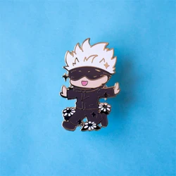 Anime Jujutsu Kaisen Cute Gojo Satoru Hard Enamel Pin Badge Brooch DIY Backpack Collar Lapel Pin Gift Jewelry Brooch Accessories