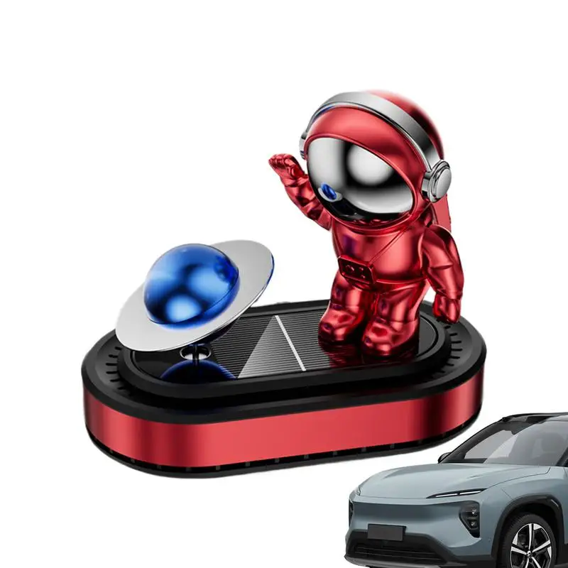 Solar Powered Car Air Freshener Astronaut Perfume Diffuser For Cars Rotatable Car Air Diffusers Car Aromatherapy Fresheners Car