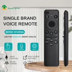 BN59-01455A Voice Smart TV Remote Control Suitable for 2024 Samsung TVs With Solar Charging Compatible with 43QN65Q72DDFXZA