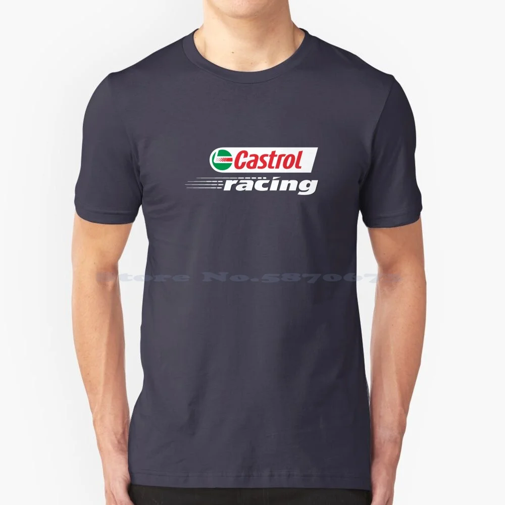 Castrol Racing T Shirt 100% Cotton Tee Castrol Logo Castrol Oil Castrol Gas Castrol Automotive Castrol Petrolium Castrol