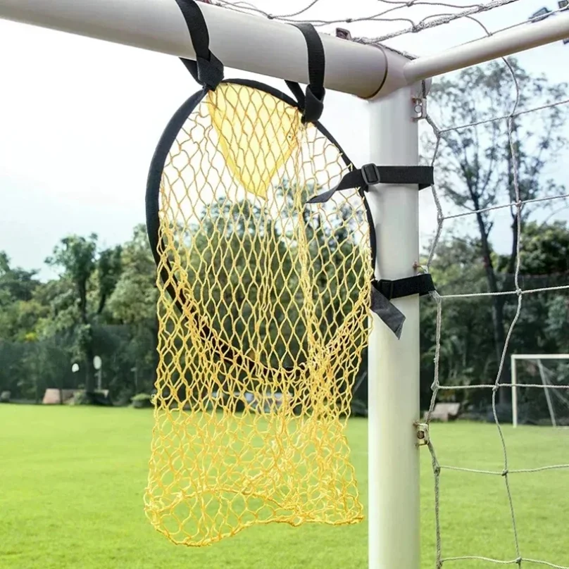 Jaring Latihan Sepak Bola Kuning 45 * 60cm, Target Latihan Tendangan Bebas, Jaring Bantu Latihan