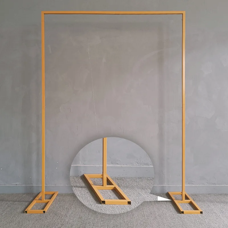 

square arch shelf wedding party event wedding props arch iron stand stage backdrop frame decorative artificial flowers stand