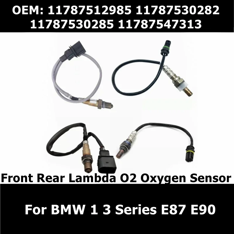 

4Pcs Front Rear Lambda Probe O2 Oxygen Sensor For BMW 1 3 Series E87 E90 N46 11787512985 11787530282 11787530285 11787547313