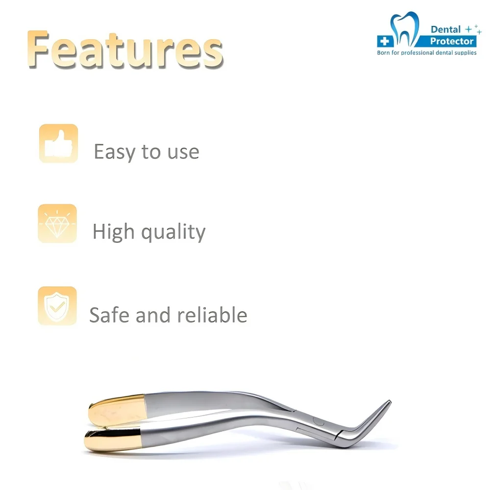 Pinza per estrazione dei denti per frammenti di radici dentali Pinza per strumento Strumento mandibolare maxillare curvo