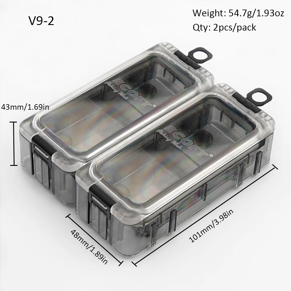 2 шт./набор, водонепроницаемые коробки для рыболовных приманок